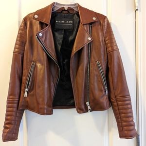 Faux leather jacket